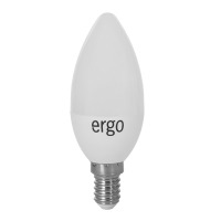 LED лампа ERGO Standard C37 E14 4W 220V 3000K Теплий б╕лий
