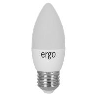 LED лампа ERGO Standard C37 Е27 6W 220V 3000K Теплий б╕лий