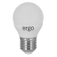 LED лампа ERGO Standard G45 Е27 6W 220V 3000K Теплий б╕лий