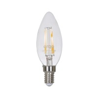 LED лампа ERGO Filament C37 E14 4W 220V 3000K Теплий б╕лий