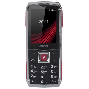 Мобільний телефон ERGO F246 Shield Dual Sim Black/Red Мобільний телефон ERGO F246 Shield Dual Sim Black/Red