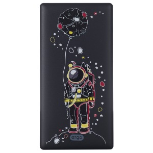 Портативна батарея ERGO LP-83 - 10000 mAh Li-pol Black Spaceman Портативна батарея ERGO LP-83 - 10000 mAh Li-pol Black Spaceman