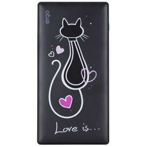 Портативна батарея ERGO LP-83 - 10000 mAh Li-pol Black Cats Портативна батарея ERGO LP-83 - 10000 mAh Li-pol Black Cats