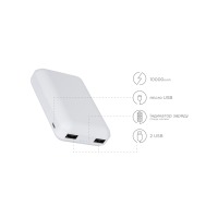 Портативна батарея ERGO LP-С21 - 10000 mAh Li-pol White Портативна батарея ERGO LP-С21 - 10000 mAh Li-pol White