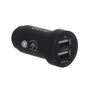 Зарядное устройство ERGO ECC-224 Mini 2.4A 2xUSB Car Charger Black Зарядное устройство ERGO ECC-224 Mini 2.4A 2xUSB Car Charger Black