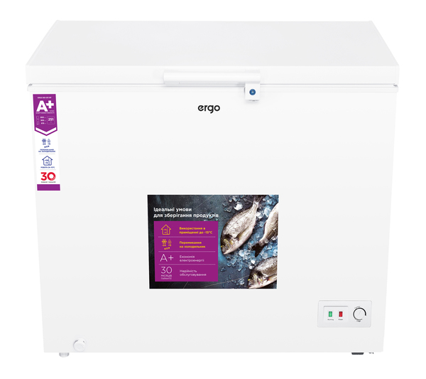 Морозильна скриня ERGO BD-251 RF: опис, характеристики, фото